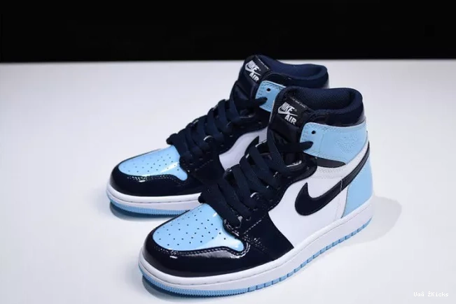 UNC   Leather Patent Air Chill 5415 Jordan Trendsetting CD0461- 1 Blue 336 0630
